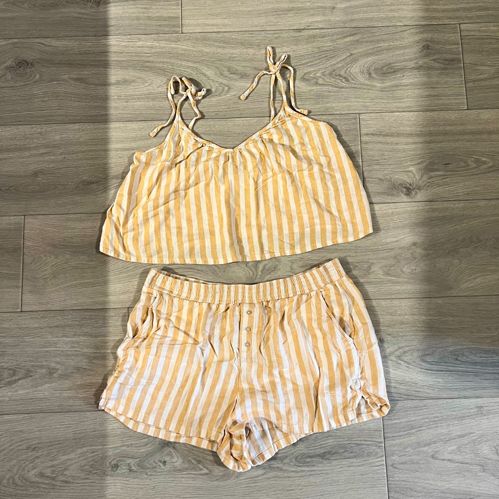 Abercrombie striped pajama set